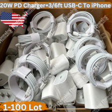 20W USB C Fast Wall Charger PD Power Adapter For iPhone 14/13/12/11/XR iPads LOT