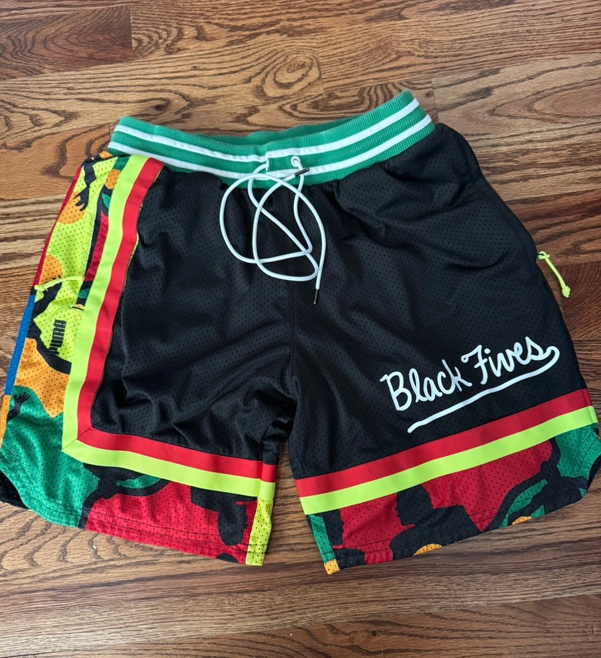 PUMA Black Fives Ballroom Shorts Black 534493-01 SIZE Large