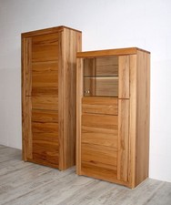Massivholz Wohnzimmer-schrank-Set Kernbuche massiv geölt NEU Schrank Highboard
