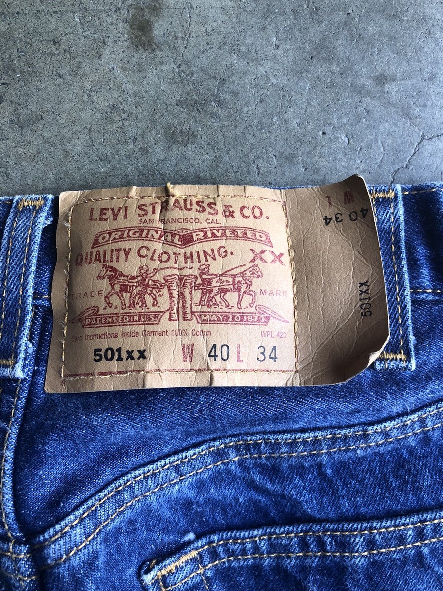 Vintage Levi's 501xx Denim Jeans sz 40 x 34 (36