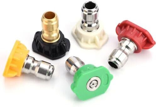 5pcs Pressure Washer Spray Tips Nozzles High Power Kit Quick Connect 1/4" Set - Picture 11 of 12