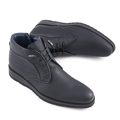Zilli Black Crocodile and Matte Calf Leather Ankle Boots US 7 (Eu 40) Shoes