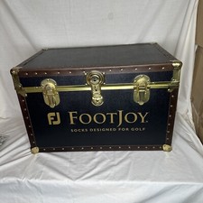 Excellent Rare Footjoy socks steamer trunk Chest Locker Golf Display 24x16x15 BH