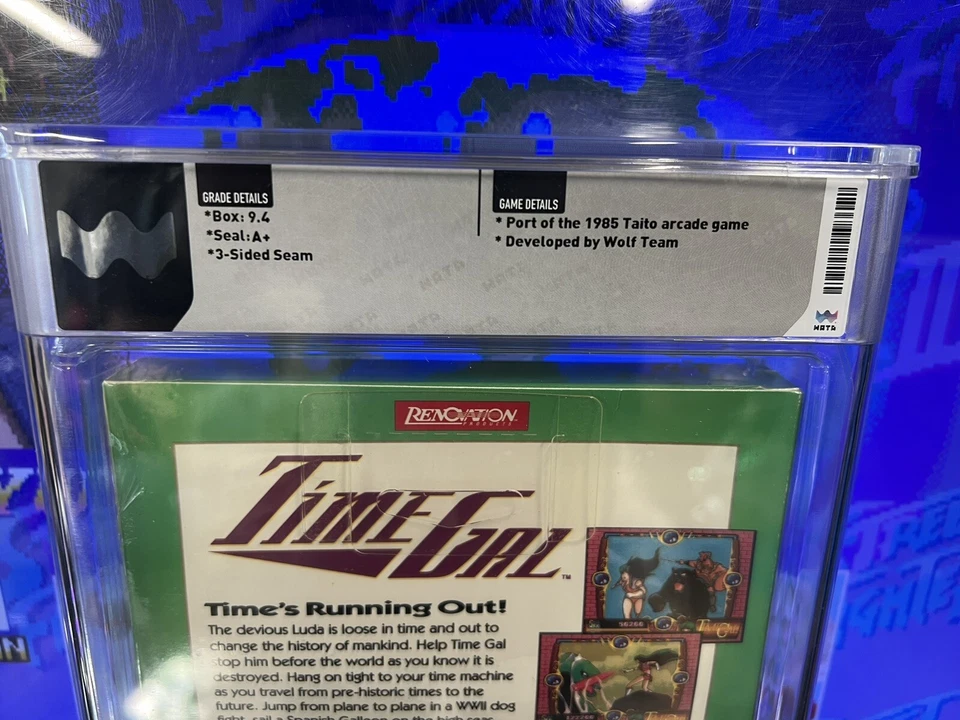 Sega CD Time Gal 1993 graduado WATA 9,4 A+ sellado totalmente nuevo Taito & Toei Company Foto 4 de 4