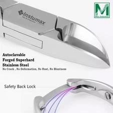 Pro Podiatrist Toe Nail Side Cutter Heavy Duty Thick Nails Clippers Curved Tip