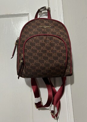 Karl Lagerfeld Cara Small Logo Backpack NWT