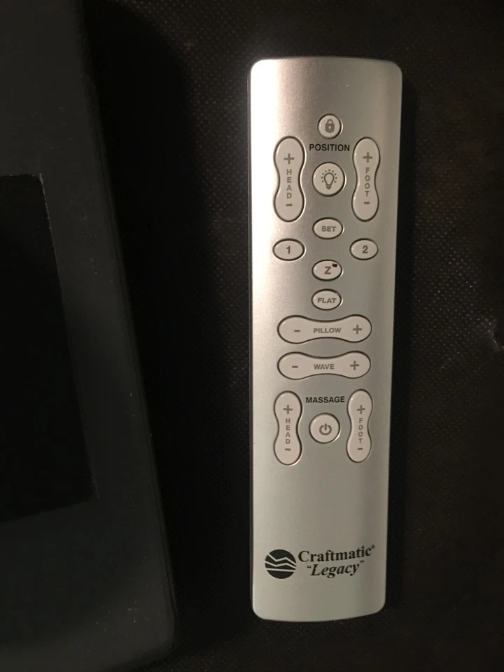 53x80 pulgadas. Base de cama plegable ajustable (marco), mando a distancia, marrón, Crafmatic Legacy Foto 3 de 4