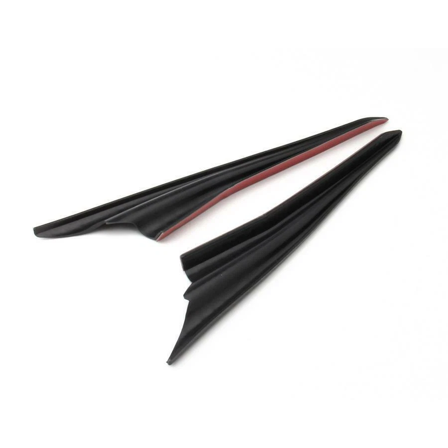 4 piezas aletas alerón ala divisor de labios impermeable universal para parachoques delantero de coche Foto 3 de 4