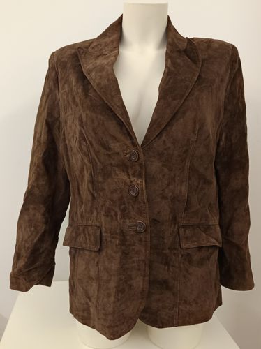 * Mango Tree coole Wild Leder Jacke Gr. 44 TOP Braun sehr weich