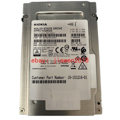 Kioxia PM5-V KPM51VUG800G 800GB 12G SFF 2.5'' SAS TLC MU SC SSD #T5