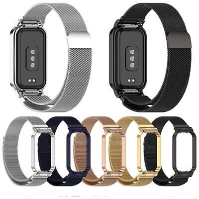 For Xiaomi Smart Band 8 Active/Redmi Band 2 Steel Watch Strap