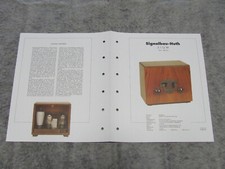 Schaltplan für Röhrenradio Signalbau Huth E112W von 1931 Rundfunkmuseum