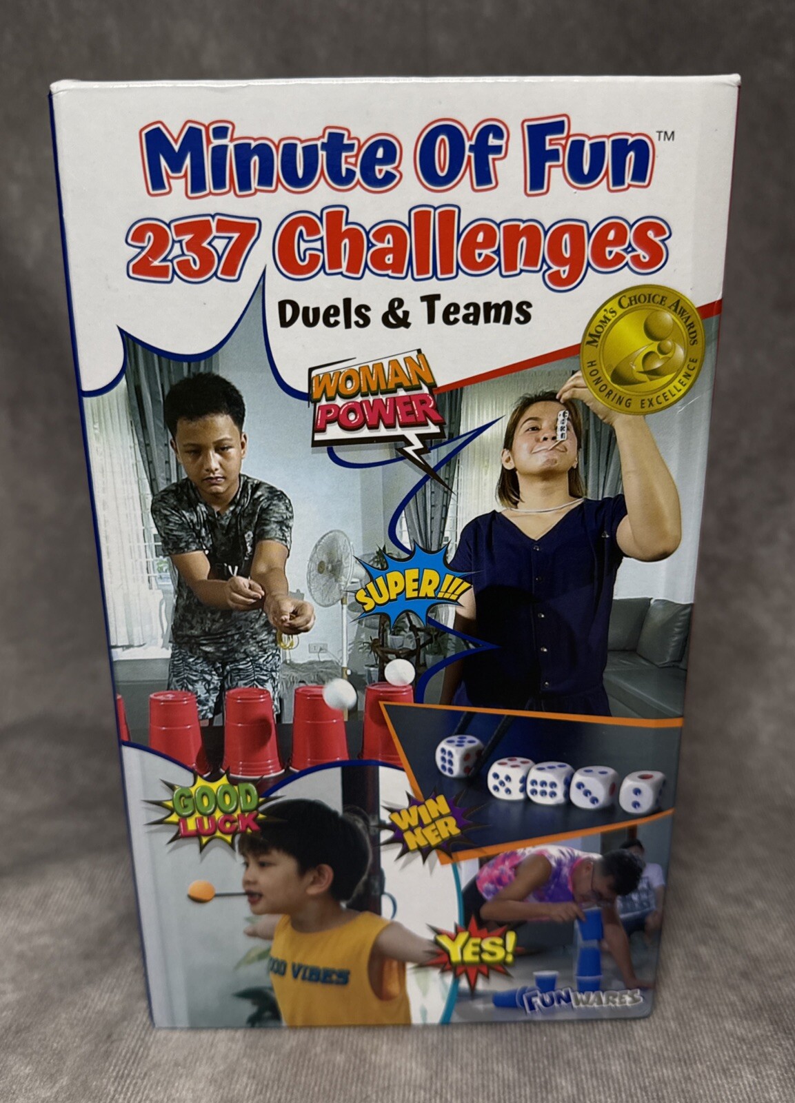Minute of Fun 237 Challenges Family Party Game 2 Sets Minute to Win It Duels