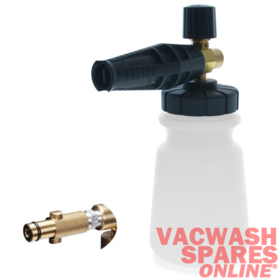 PREMIUM SNOW FOAM LANCE BLASTER - WIDE BOTTLE 1L - NILFISK ROUND LUG ADAPTOR