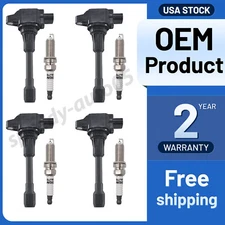 4 Ignition Coil and 4 Spark Plugs For 2007-2013 Nissan Altima 2.5L L4 UF549
