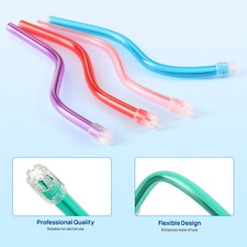 Dental Saliva Ejectors with Clear Tips Latex Free Evacuation Suction Tips