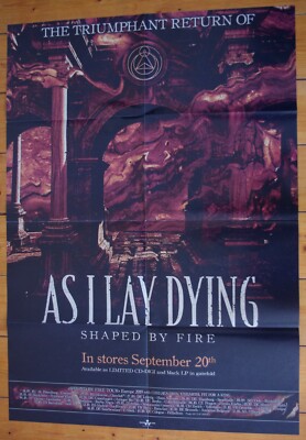   AS I LAY DYING   Poster   Plakat   zum Album Shaped By Fire  