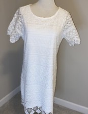 Umgee White Dress S Mid