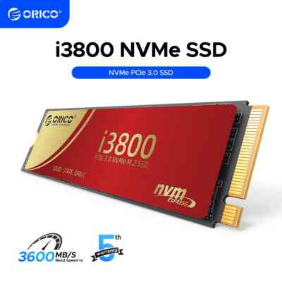 ORICO NVMe SSD 256GB Up to 3600MB/s PCIe Gen3x4 2280 Internal Solid State Drive