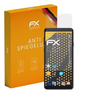 atFoliX 3x Displayfolie für Samsung Galaxy A8 Star Schutzfolie matt&stoßfest