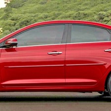 For Hyundai Accent 2018-23 Painted Side Moldings W Chrome Inserts Cf-accent18
