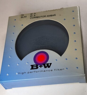 B+W 72mm 81A Color Conversion Coated Lens Filter ES-72 Warming New Old Stock