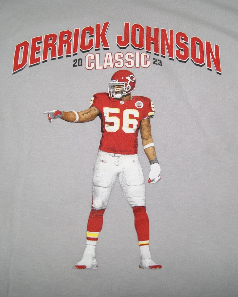 Мужская футболка Kansas City Chiefs Derrick Johnson размер S серая NFL футбол - Изображение 2 из 4
