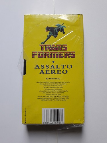 Transformers - Assalto aereo (1984) VHS Videopiù, New - Imagen 2 de 3