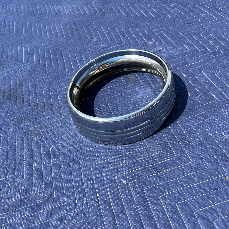 1994 - 2017 Harley Davidson Road King Kuryakyn anel de acabamento de farol cromado 7"" - Imagem 3 de 4