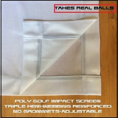 Golf Simulator Impact Screen 108 X 108 Poly Triple Hemmed Us Made