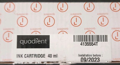 Genuine Quadient 4135554T 40 Ml Red Postage Meter Ink 