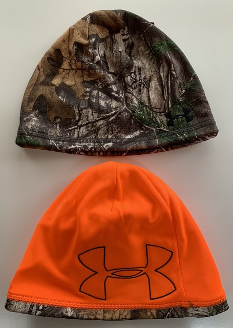 under armour blaze orange beanie