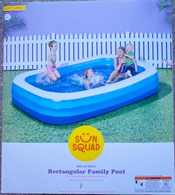 sun squad rectangular family pool