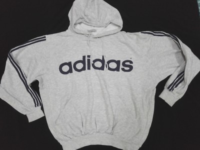 ADIDAS TREFOIL HOODIE SWEATSHIRT JACKET Big Logo Tricot Jogging Wear