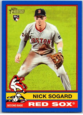 133 Nick Sogard, Boston Red Sox RC 2025 Topps Heritage DARK BLUE