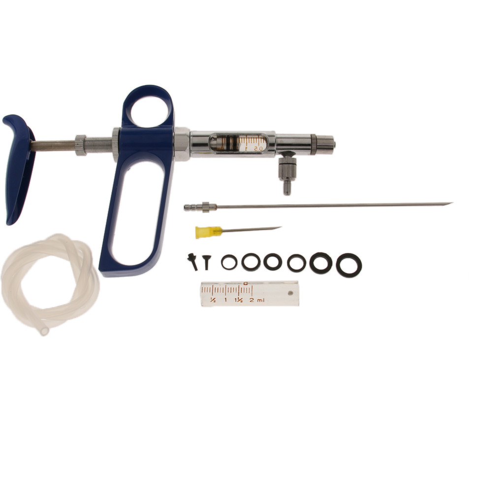 2ml Continuous Syringe Animal Injector Gun Pet Drench Gun For ...