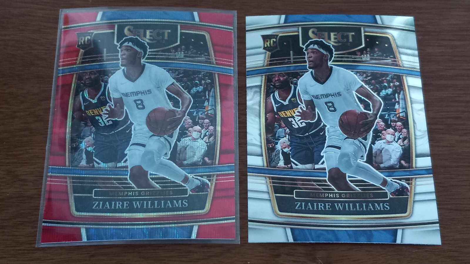 Ziaire Williams 2021-22 Select Concourse Red Wave Parallel + Concourse RC #86