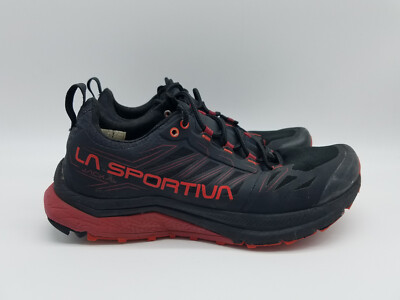 La Sportiva Men\'s Jackal Black and Poppy Trail Running Shoes outdoors running LA SPORTIVA MEN JACKAL BLACK/POPPY TRAIL RUNNING SHOE 7.5 US  main image 2
