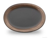 Bunzlauer Keramik Servierplatte / Aufschnittplatte 29,1X22,1X2.8Cm Im Dek Braun