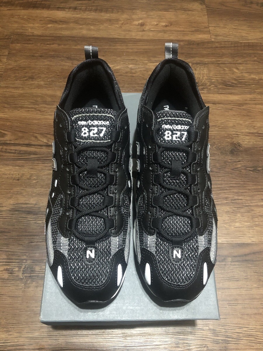 New Balance 827 Black Grey Reflective Men Sz 7.5 Gray Silver