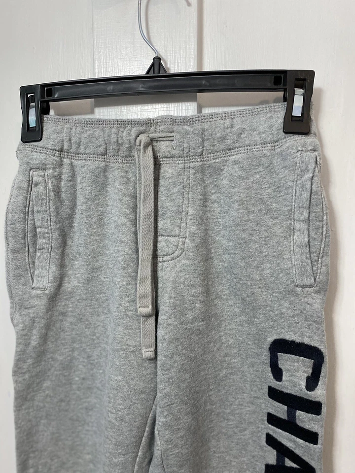 Pantalones deportivos de colección 2012 Gymboree Boys talla 8 grises con cordón azul “Champ” usados en excelente estado Foto 3 de 4