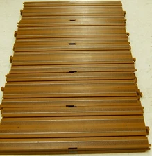 Tan 9" Inch Straight Track (10) from Off-Road Racers HO Set Life-Like Rokar