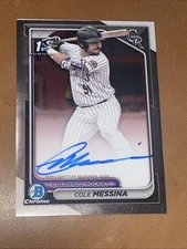 2024 Bowman Draft Cole Messina 1st Chrome Auto #CPA-CME Colorado Rockies