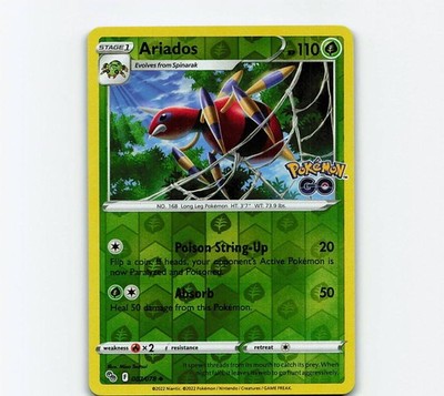 Ariados Uncommon Pokemon GO 007/078 NM