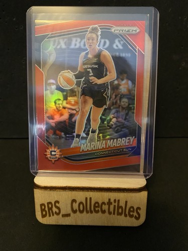 Marina Mabrey #18 2025 Panini Prizm WNBA Red Prizms /299 Sun
