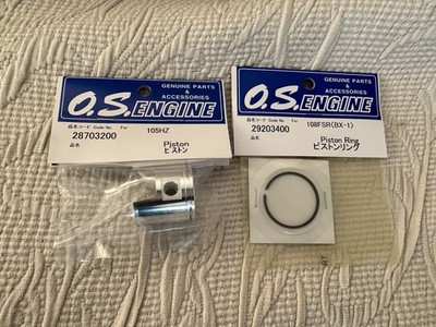 O.S. Engine Piston + Piston Ring OS Max 105HZ / 105HZ-R (28703200) (29203400)