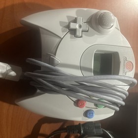 Sega Dreamcast Video Game Console White HKT-3020 W/(Wires,Controller,VMU) Tested