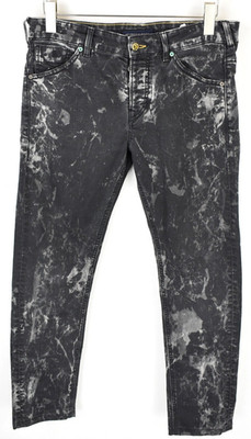 SCOTCH & SODA Gitane Herren Jeans Tapered W30 L29 Schwarz mit Knopf