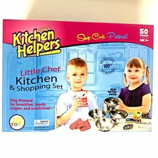 IQ Toys 50 Piece Complete Pretend Play Food and Kitchen Set NEW