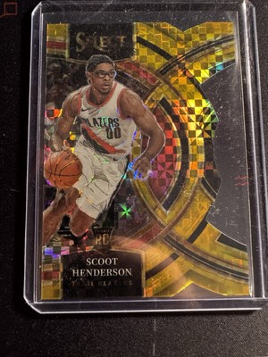 2023-24 Panini Select - Premier Level Scoot Henderson #129 Gold
